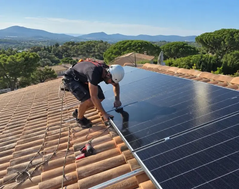 Installateur panneaux solaires Nages-et-Solorgues — pose photovoltaïque sur toiture