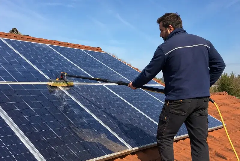 Nettoyage et entretien de panneaux solaires à Nages-et-Solorgues